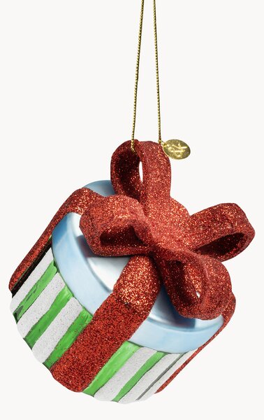 Ručně vyrobená skleněná vánoční ozdoba Gift