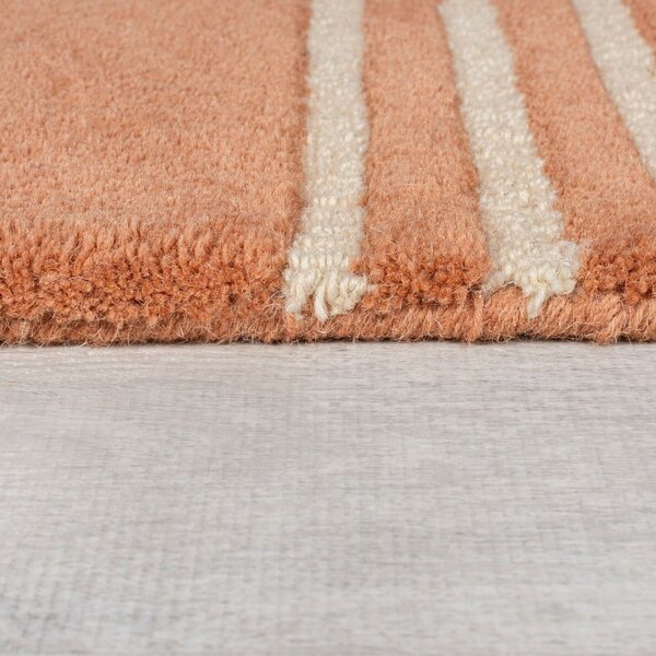 Ručně tkaný vlněný koberec v terakotové barvě 200x290 cm Lozenge Terracotta – Flair Rugs