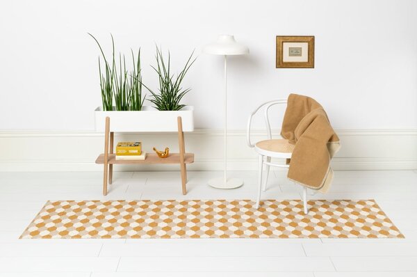 Okrově žlutý vnitřní a venkovní koberec 70x100 cm Dana Ochre – Pappelina