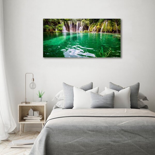 Foto obraz sklo tvrzené Plitvické jezero osh-83128904