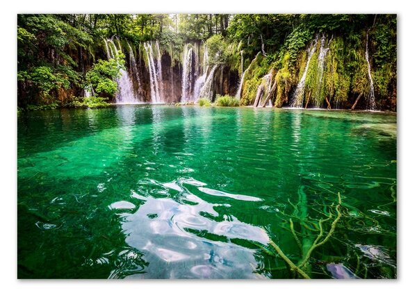 Foto obraz sklo tvrzené Plitvické jezero osh-83128904