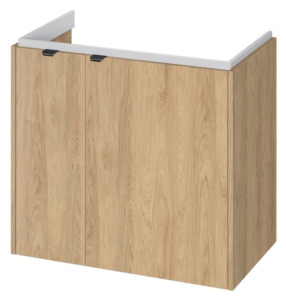 Cersanit Ovida skříňka 79.4x45x70 cm pod umyvadlo závěsná dub S1058-011