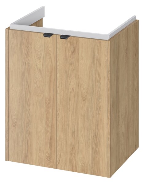 Cersanit Ovida skříňka 59.4x45x70 cm pod umyvadlo závěsná dub S1058-010