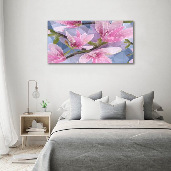 Foto obraz na plátně do obýváku Růžová magnolie oc-83196443
