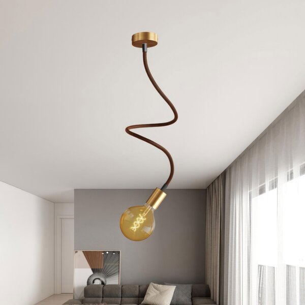Creative cables Nástěnná a stropní lampa creative flex velikosti 90 cm Barva: Matný bronz