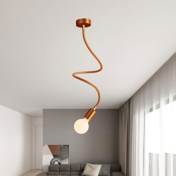 Creative cables Nástěnná a stropní lampa creative flex velikosti 90 cm Barva: Matný bronz