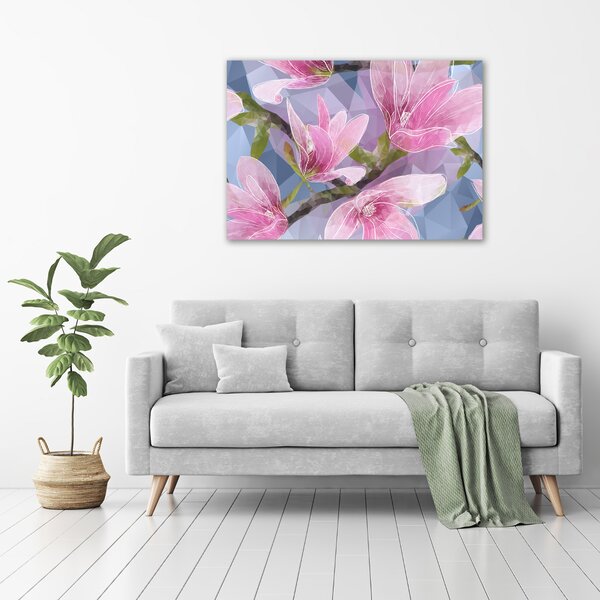 Foto obraz na plátně do obýváku Růžová magnolie oc-83196443