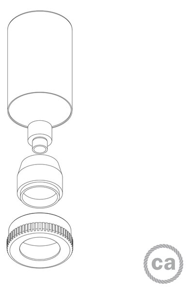 Creative cables Bodové svítidlo mini led gu1d0 Barva: Světle modrá