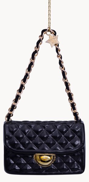 Ručně foukaná vánoční ozdoba Fashion Bag