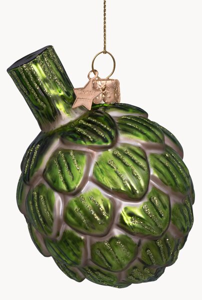 Ručně foukaná vánoční ozdoba Artichoke