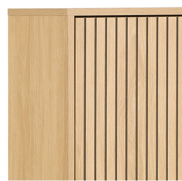 Výklopný botník v dekoru dubu v přírodní barvě 72x140x25 cm Albany – Actona