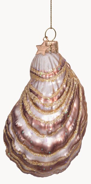 Ručně foukaná vánoční ozdoba Oyster