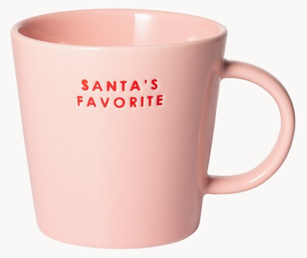 Ručně foukaný hrnek Santa's Favorite