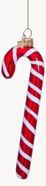 Ručně foukaná vánoční ozdoba Candy Cane