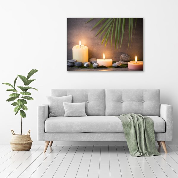 Foto obraz sklo tvrzené Plající svíce osh-83368603