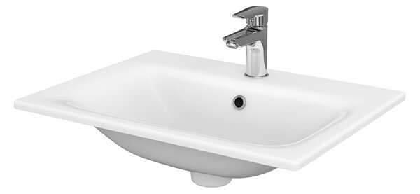 Cersanit Moduo umyvadlo 60x45 cm obdélníkový zápustný bílá lesk K116-043