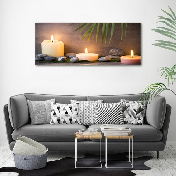 Foto obraz sklo tvrzené Plající svíce osh-83368603