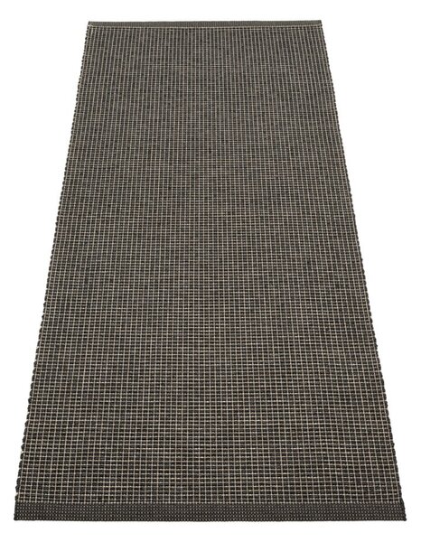 Antracitový vnitřní a venkovní běhoun 70x180 cm Emm Black Linen – Pappelina
