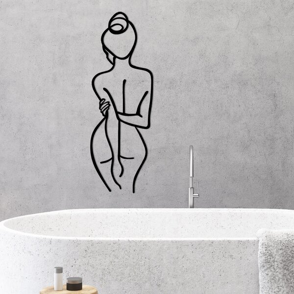 Wallity Nástěnná dekorace Woman Body černá
