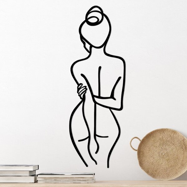 Wallity Nástěnná dekorace Woman Body černá