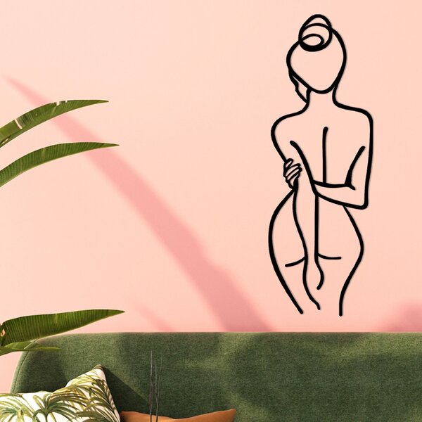 Wallity Nástěnná dekorace Woman Body černá