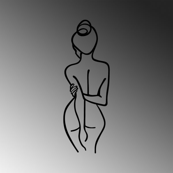 Wallity Nástěnná dekorace Woman Body černá