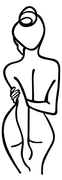 Wallity Nástěnná dekorace Woman Body černá