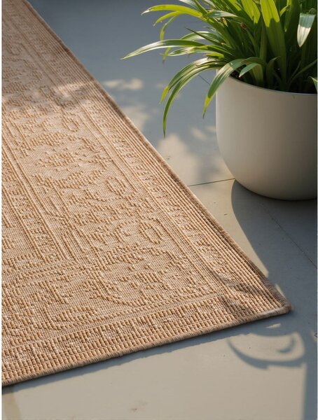 Vnitřní a venkovní koberec v béžové a slonovinové barvě 200x290 cm Duet Kona – NORTHRUGS