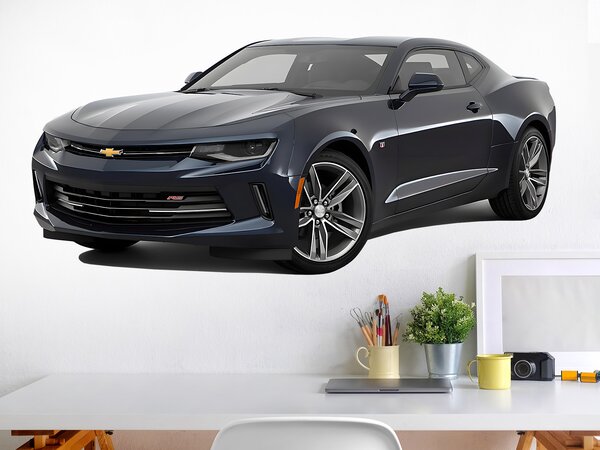 Chevrolet Camaro textilní přelepitelná samolepka na zeď 48 x 22 cm