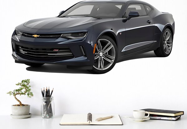 Chevrolet Camaro textilní přelepitelná samolepka na zeď 48 x 22 cm