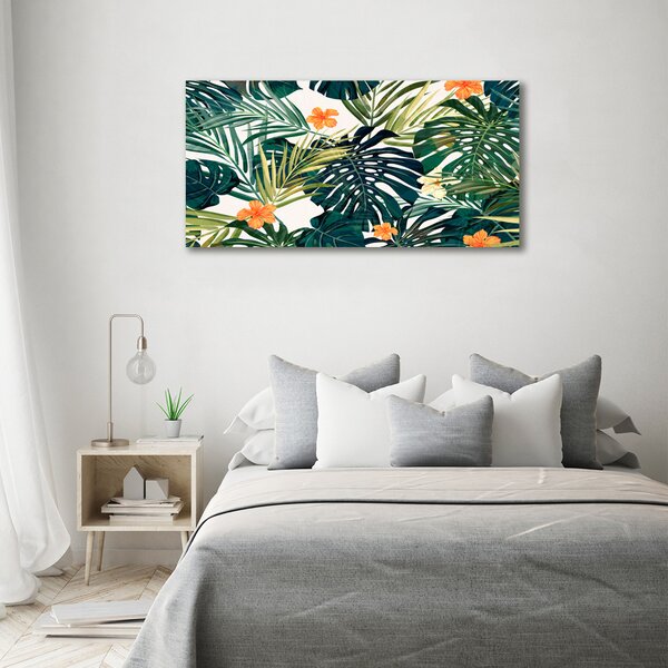Moderní obraz canvas na rámu Tropické listí oc-83854807
