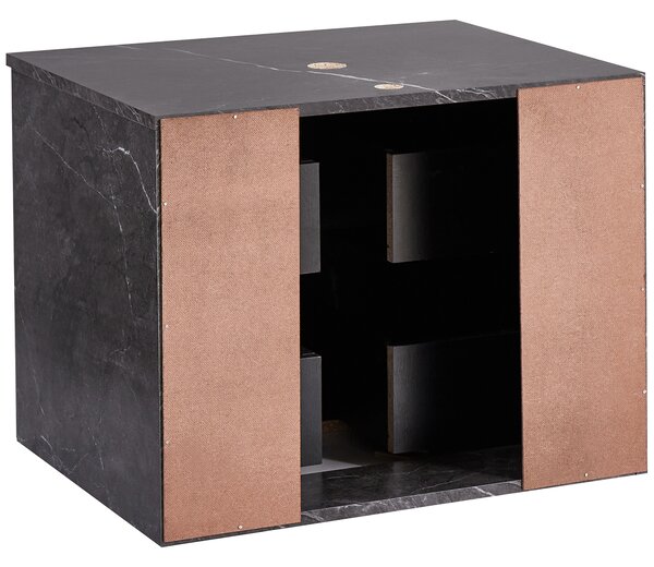 Nástěnná skříňka pod umyvadlo SERRA 60 cm Černý mramor