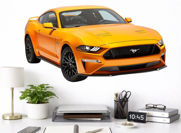 Ford Mustang textilní přelepitelná samolepka na zeď 46 x 25 cm