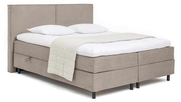 Boxspring postel taupe s úložným prostorem 160x200 cm Elva Bold – Bonami Selection