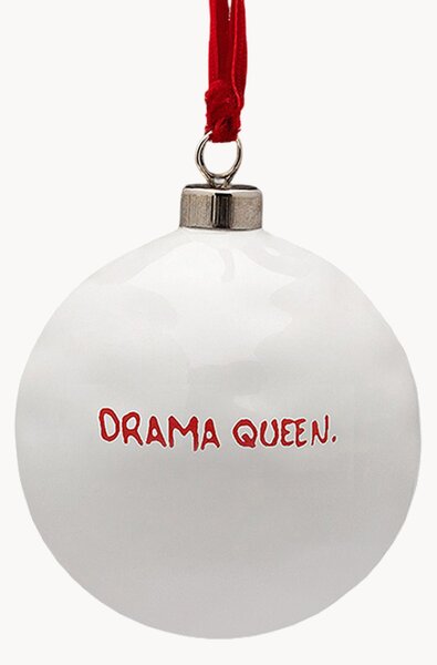Ručně vyrobená vánoční ozdoba Drama Queen