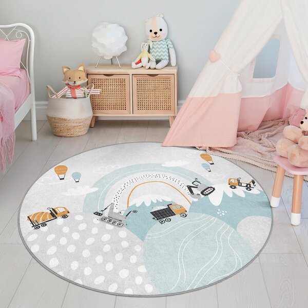 Pratelný dětský koberec ø120 cm Snowy Hills – Mila Home