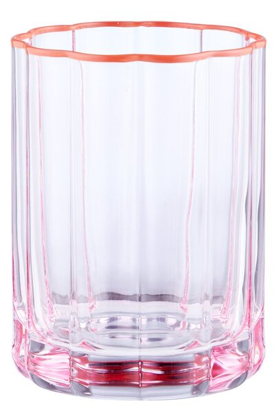 FIORI Sklenice na vodu 340 ml - růžová/oranžová