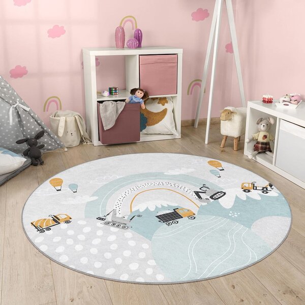 Pratelný dětský koberec ø120 cm Snowy Hills – Mila Home