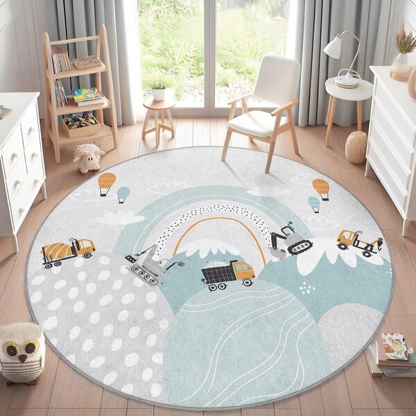Pratelný dětský koberec ø120 cm Snowy Hills – Mila Home