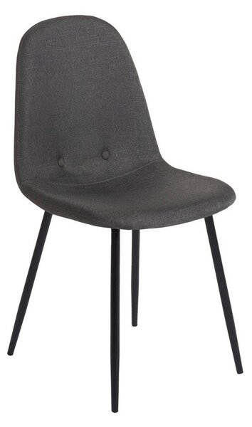Sada 2 tmavě šedých jídelních židlí Bonami Essentials Lissy