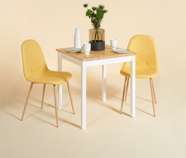 Sada 2 žlutých jídelních židlí Bonami Essentials Lissy