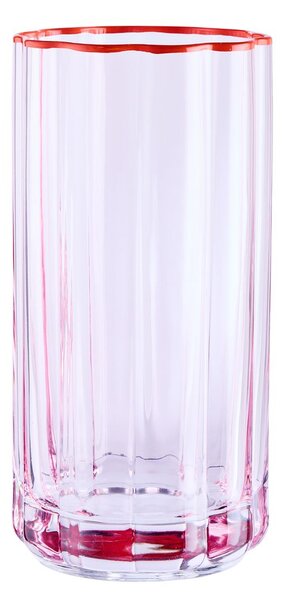 FIORI Sklenice longdrink 480 ml - růžová/oranžová