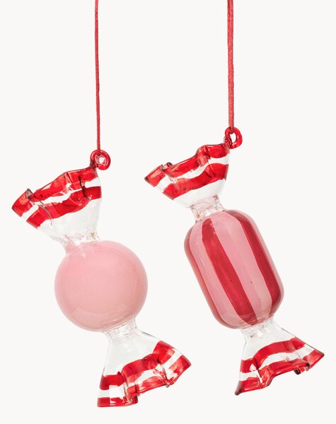 Sada vánočních ozdob Candy, 2 díly