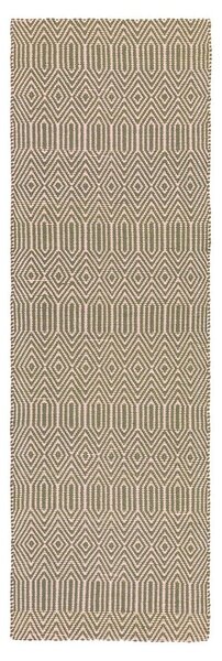 Světle hnědý vlněný koberec běhoun 66x200 cm Sloan – Asiatic Carpets