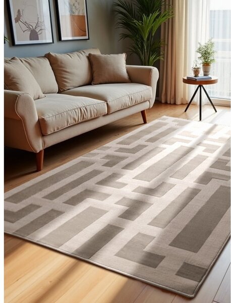 Šedo-krémový koberec 120x170 cm Perles Onyx – Elle Decoration