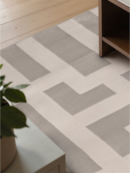 Šedo-krémový koberec 120x170 cm Perles Onyx – Elle Decoration