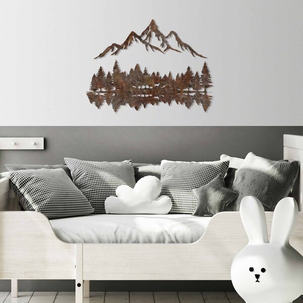 Wallity Nástěnná kovová dekorace Landscape 2 vícebarevná