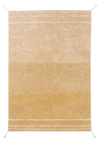 Okrově žlutý bavlněný koberec 80x140 cm Twin Amber – Lorena Canals