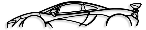 Wallity Nástěnná kovová dekorace Mclaren P1 Silhouette černá