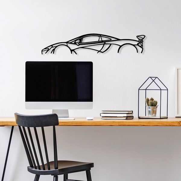 Wallity Nástěnná kovová dekorace Mclaren P1 Silhouette černá
